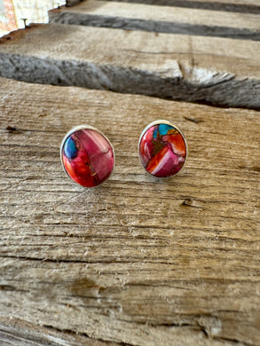 Spiny/Turquoise/Pink Studs