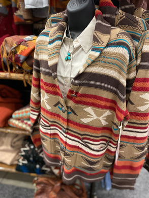 Multi Aztec Stripe Cardigan