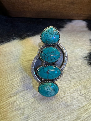 Tibetan Turquoise Ring ~ Adjustable