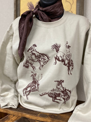 Western Collage Sweatshirt