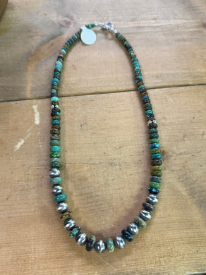 Turquoise Green Grad Necklace