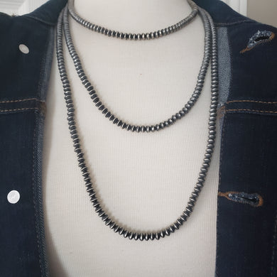 Roswell Navajo Pearl Saucer Necklace