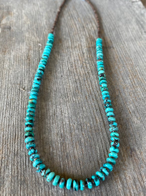 Turquoise Strand W/Heshi Necklace
