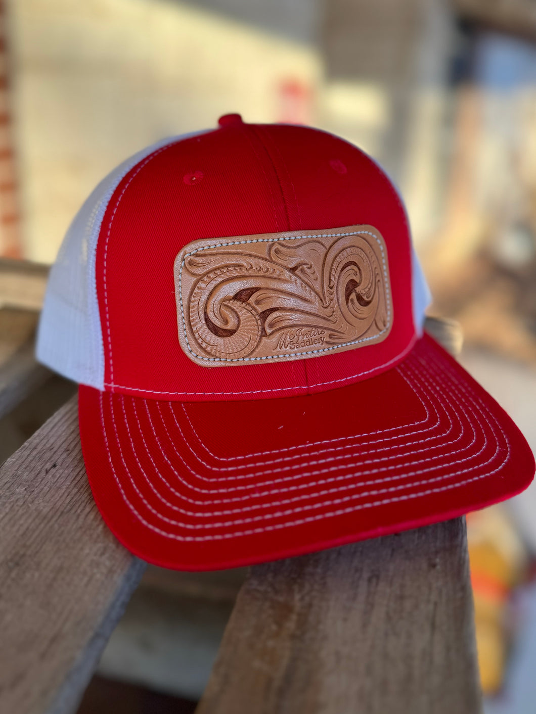 Red/White - Handcut Tool Cap