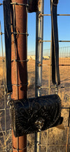 Load image into Gallery viewer, Black Hand Tooled Crossbody