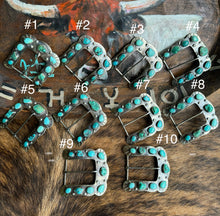 Load image into Gallery viewer, Horseshoe Turquoise Buckle