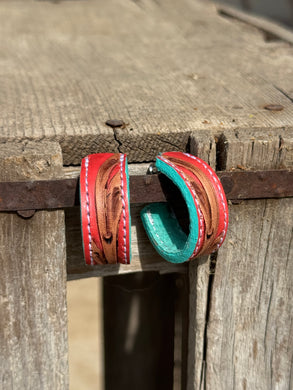 Vera Hoop Earring (Red)