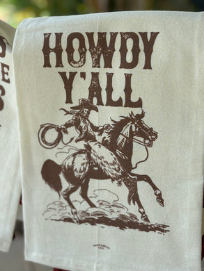 Howdy Y'all Tea Towel