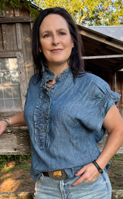 Demi Indigo Top by Ivy Jane