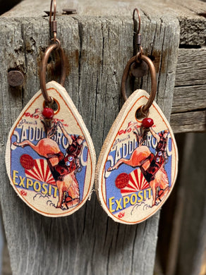 Circus Rodeo Bronc Rider Earring