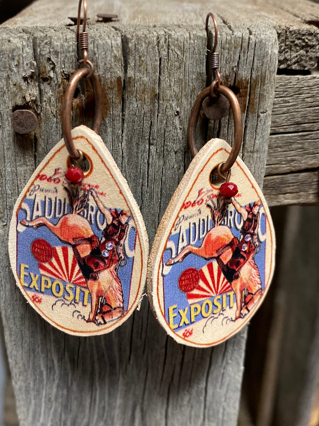 Circus Rodeo Bronc Rider Earring