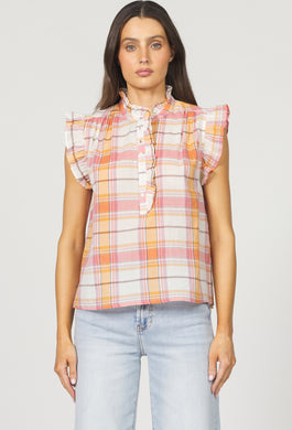 Chatra Picnic Plaid Top