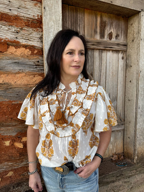Ruffle Bib Top by Ivy Jane