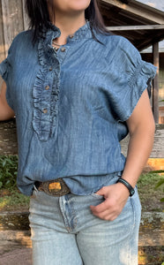 Demi Indigo Top by Ivy Jane