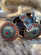 Load image into Gallery viewer, Concho Belt W/Colored Stones