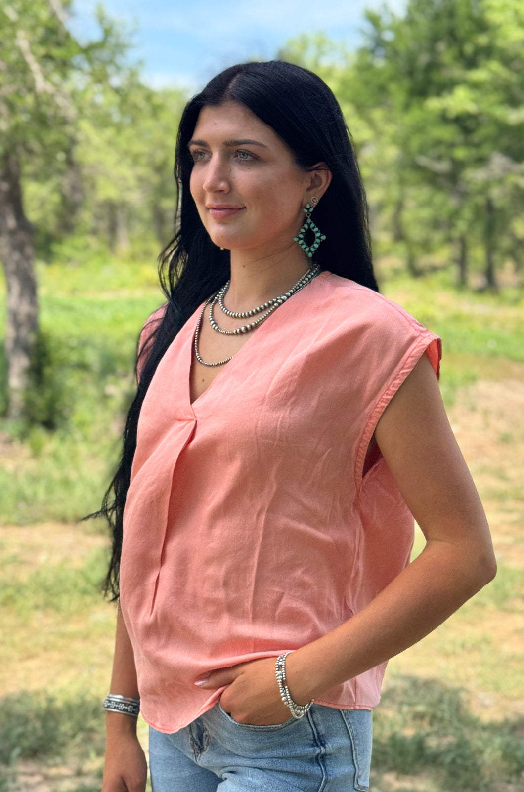 Kristen Terracotta Top
