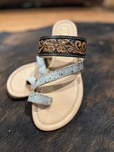 Load image into Gallery viewer, Greta Western Tooled Sandal