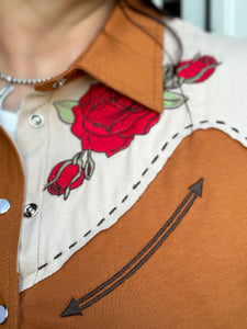 Rodeo Rose Button Up