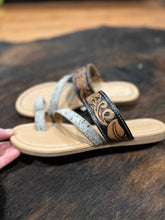 Load image into Gallery viewer, Greta Western Tooled Sandal