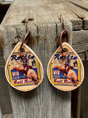 Circus Rodeo Bull Rider Earring