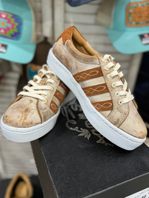 Sheridan Camel/Rust Tennis Shoe