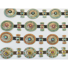 Load image into Gallery viewer, Concho Belt W/Colored Stones