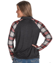 Load image into Gallery viewer, Plaid Quarter Zip