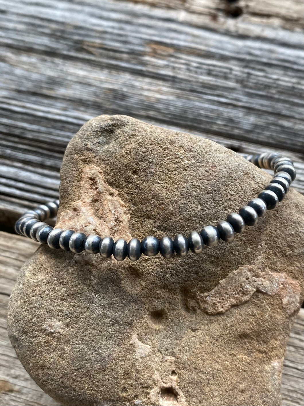 Navajo Pearl 4mm Stretch Bracelet Rockin Rhona