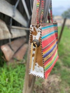 Serape W/Cowhide Purse