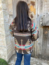 Load image into Gallery viewer, Aztec Brown Jacket