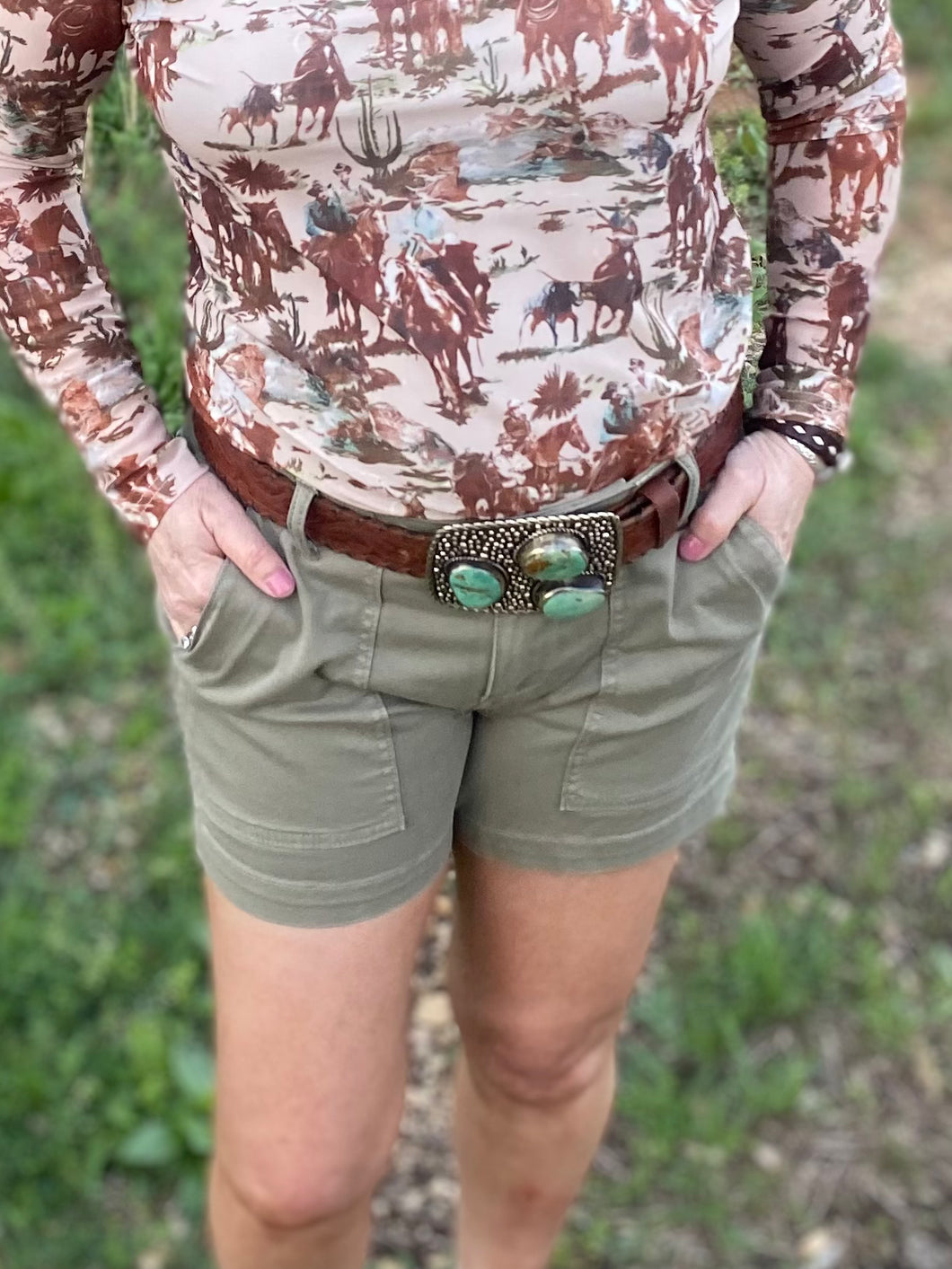 Pewter Green Utility Short