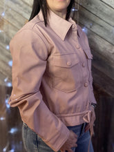 Load image into Gallery viewer, Faux Leather String Jacket