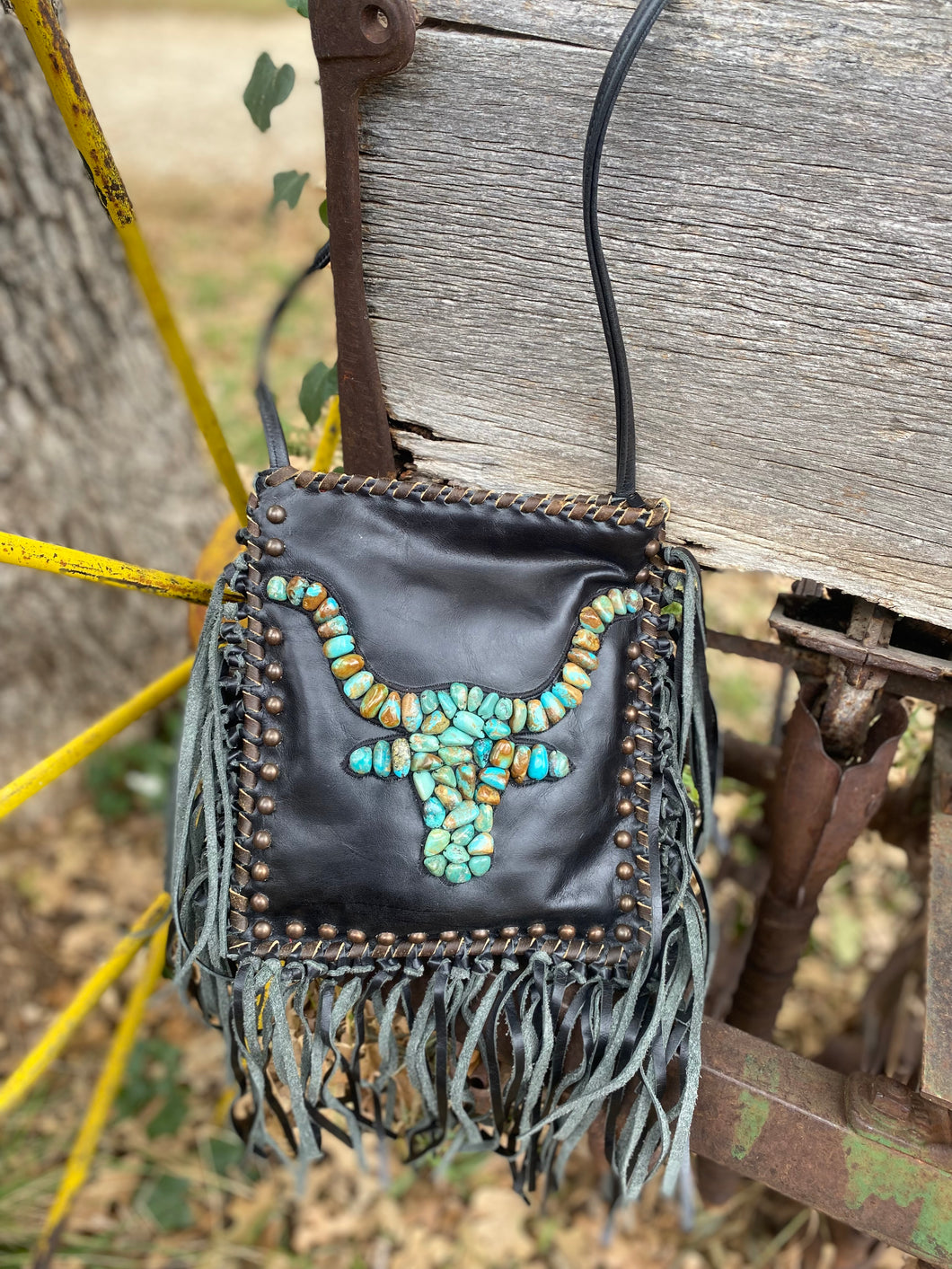 Black Longhorn Crossbody