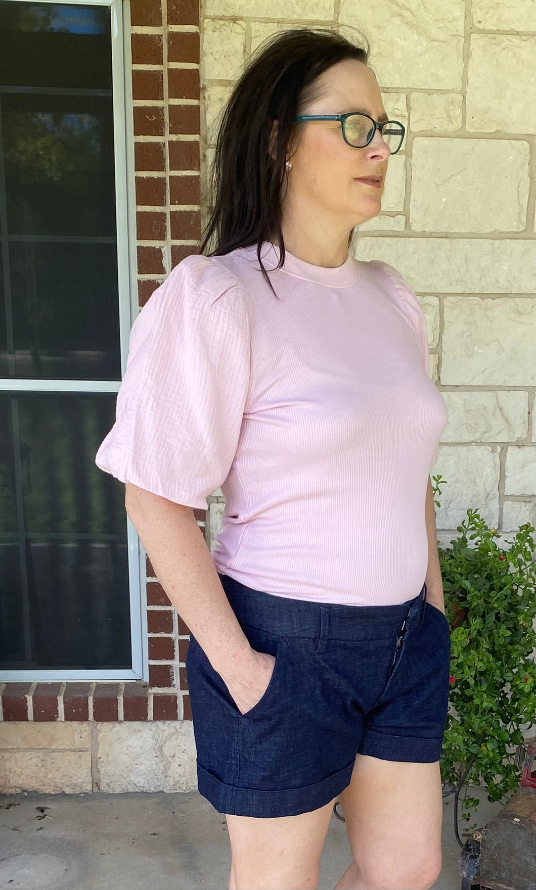 Onyx Pearl Blush Top