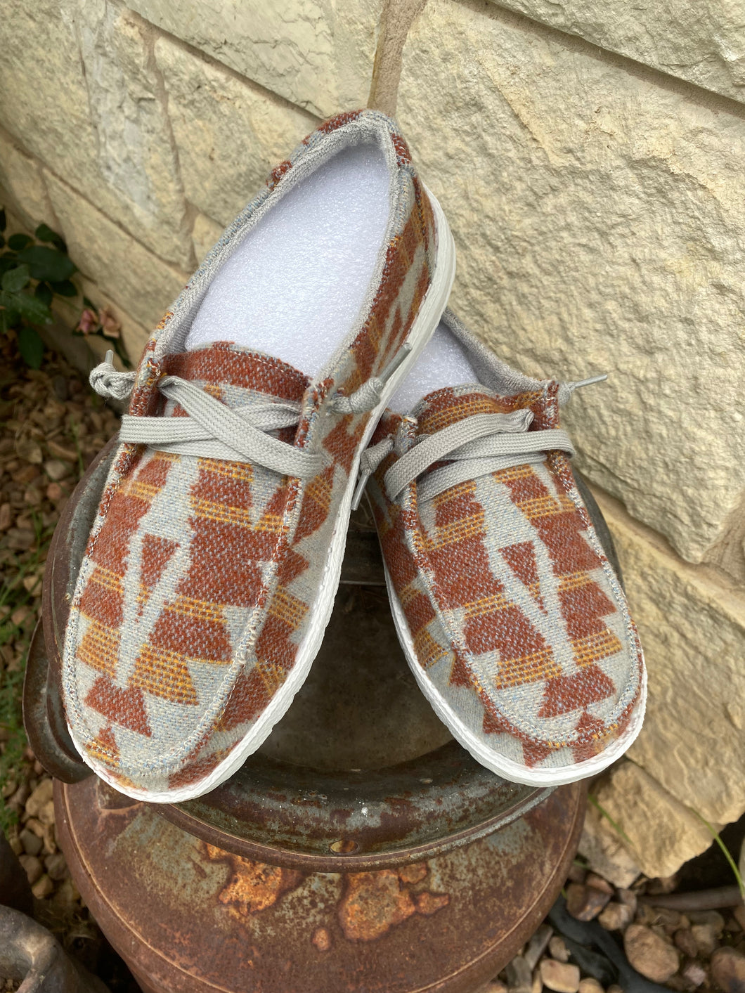 Aztec Rock Rust Callie Aztec Rust Shoe – Rockin Rhona
