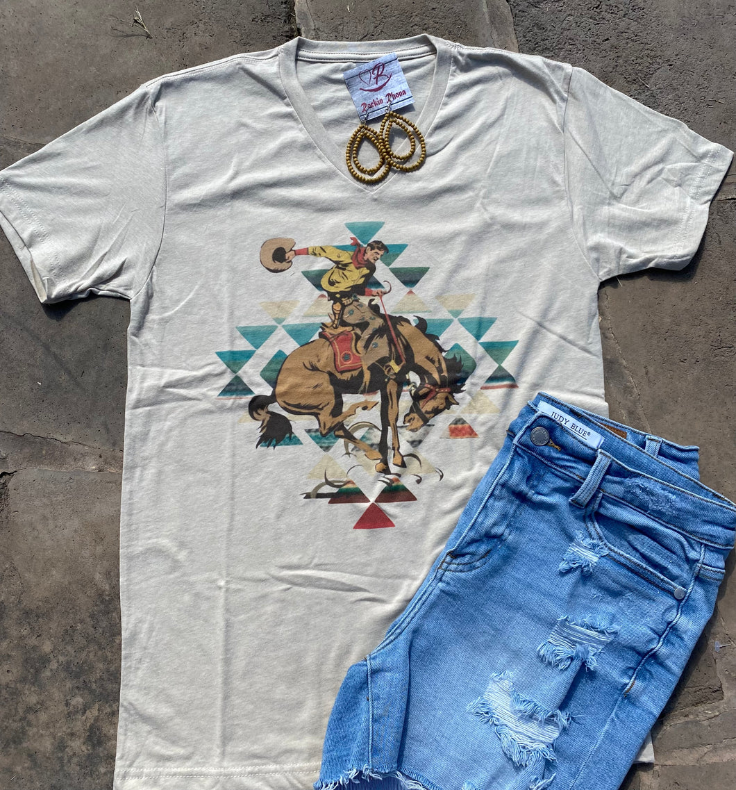 Aztec Bronc Diamond Tee